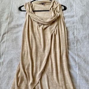 Beige Cowl Neck Sweater
